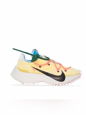 Nike X Off-White Zoom Vapor Street Yellow W6.5 37.5 NWT Track (FW106)